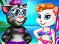 Igra Angela in Tom Beach Vacation  spletu