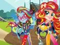 Igra Dekleta iz Equestrije. Igre prijateljstva: Motokros spletu Igra Dekleta iz Equestrije. Igre prijateljstva: Motokros spletu