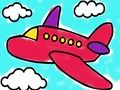 Igra Airplane Barvanje knjige  spletu