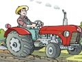 Igra Cartoon Traktor Puzzle  spletu