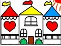 Igra Nazaj v šolo pobarvanka DOLLHOUSE  spletu