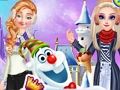 Igra Princese in Olafov zimski slog  spletu
