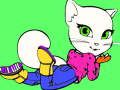 Igra Pobarvanka Talking Angela  spletu