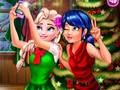Igra Pikapolonica in Elsa božični selfi  spletu