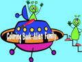 Igra Pobarvanka: Alien Family  spletu