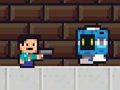 Igra Noob Super Agent proti robotom  spletu