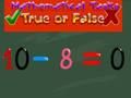 Igra Naloge iz matematike so resnične ali napačne  spletu
