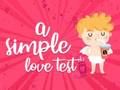 Igra Preprost ljubezenski test  spletu