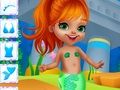 Igra Obleci papirnato lutko Mermaid  spletu