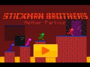 Igra Stickman Brothers Nether Parkour spletu