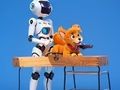 Igra Pobarvanka: Robot in pes  spletu