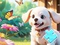 Igra Sestavljanka: pes na vrtu  spletu