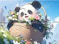 Igra Sestavljanka: Panda iz odeje  spletu