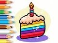 Igra Pobarvanka: rojstnodnevna torta  spletu
