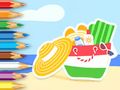 Igra Pobarvanka: poletna oprema za plažo  spletu