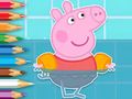 Igra Pobarvanka: Peppa plava spletu Igra Pobarvanka: Peppa plava spletu