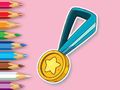Igra Pobarvanka: medalja  spletu