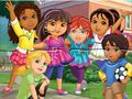 Igra Sestavljanka: Dora v mesto  spletu