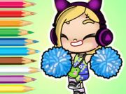 Igra Pobarvanka: Avatar World Cheerleader  spletu