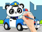 Igra Pobarvanka: Policijska panda  spletu