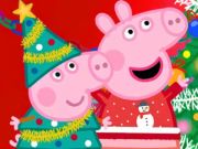 Igra Sestavljanke: božična priprava Peppa Pig spletu Igra Sestavljanke: božična priprava Peppa Pig spletu