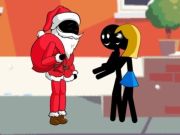 Igra Stickman Božiček  spletu