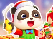Igra Sestavljanke: božični kuhar Baby Panda  spletu