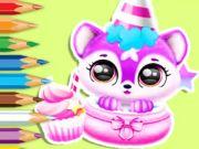 Igra Knjiga za barvanje: rojstni dan Baby Fluff  spletu