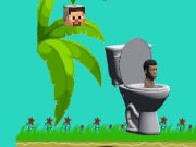 Igra Spinning Skibidi toalet Flappy Minecraft  spletu