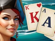 Igra Solitaire Klondike zaklad otok  spletu