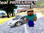 Igra Pravi simulator vožnje Minecraft  spletu