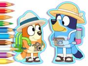 Igra Knjiga za barvanje: Bluey Camping  spletu