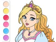 Igra Knjiga za barvanje: princesa maturantska obleka  spletu