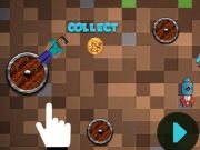 Igra MineBlock se vrti in leti avanturo  spletu