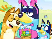 Igra Sestavljanke: Bluey velikonočna obleka navzgor  spletu