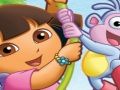 Igra Puzzle Fun Dora s škornji  spletu