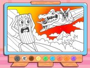 Igra Barvanje knjig: Bombardino krokodil spletu