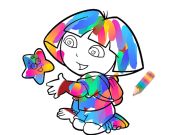 Igra Jungle Girl: Barvanje spletu