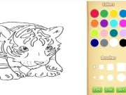 Igra Barvanje knjig: Tigerok spletu