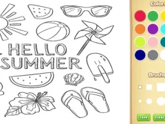Igra Hello Summer Coloring Book for Kids spletu