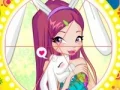 Igra Winx bunny style: Round Puzzle spletu