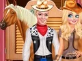 Igra Frozen Couple Cowboy Style spletu