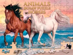 Igra Animals Jigsaw Puzzle Horses spletu