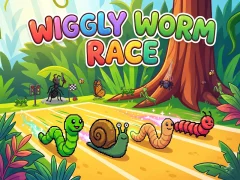 Igra Wiggly Worm Race spletu