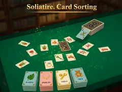 Igra Solitaire. Card Sorting spletu