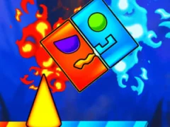 Igra Fire And Water Geometry Dash spletu