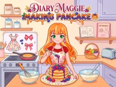 Igra Diary Maggie Making Pancake spletu