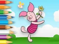 Igra Coloring Book: Piglet Holds Toy Windmill spletu