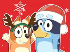 Igra Jigsaw Puzzle: Bluey Christmas Gift spletu