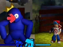 Igra FNF vs Rainbow Friends spletu